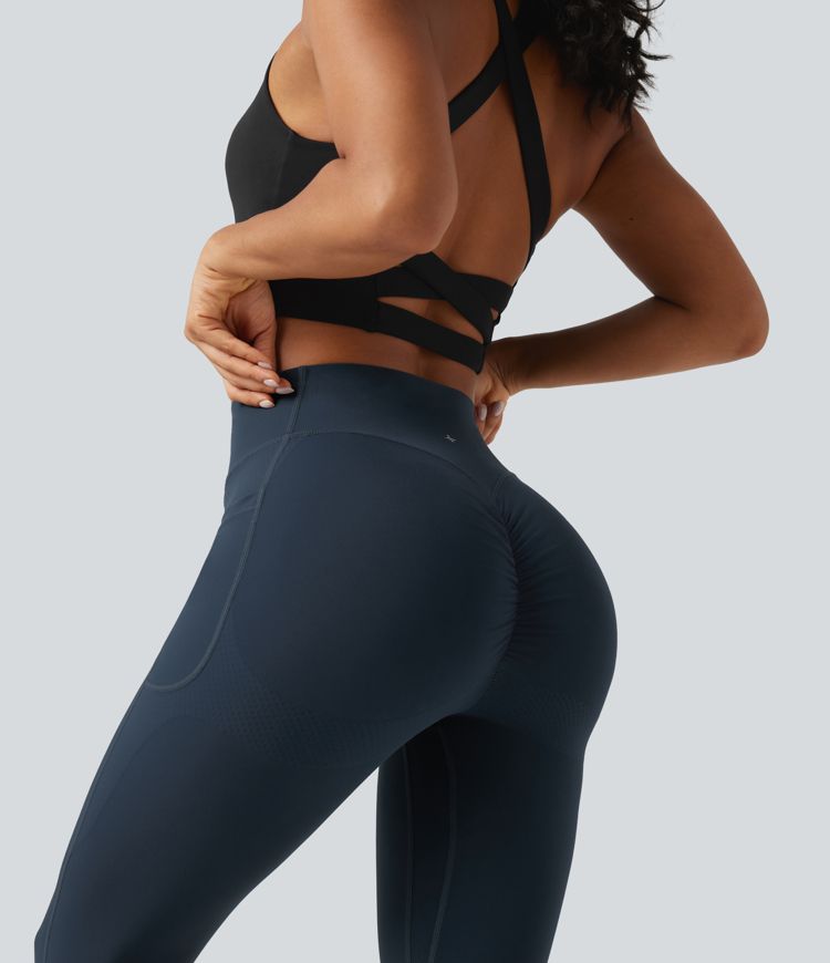 Halara UltraSculpt™ High Waisted Scrunch Butt Lifting Tummy Control Shaping Training Leggings with Pockets Halara UltraSculpt™ High Waisted Scrunch Butt Lifting Tummy Control Shaping Training Leggings with Pockets