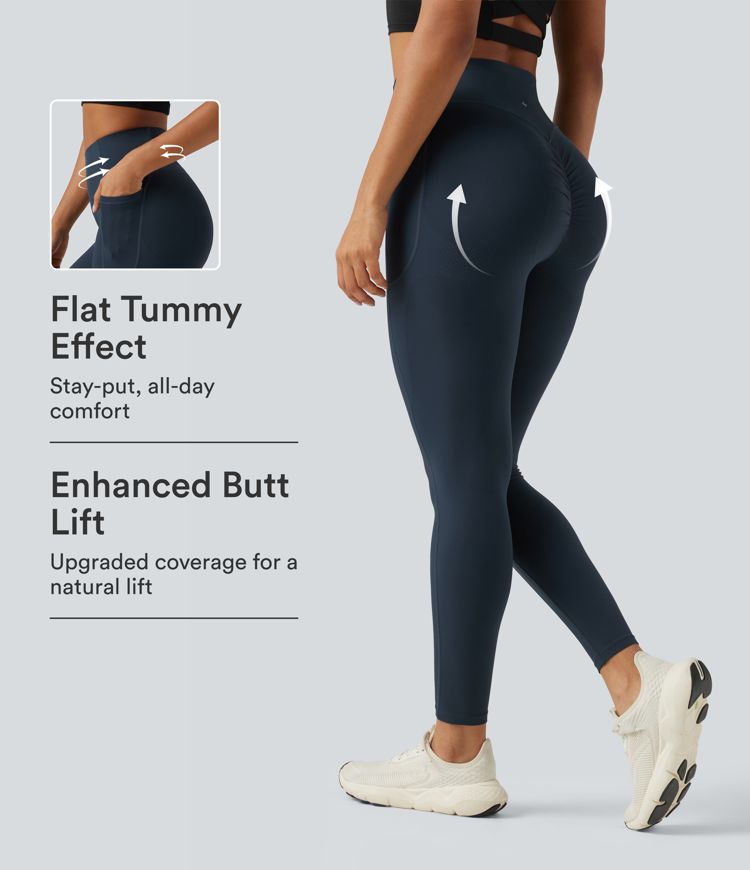 Halara UltraSculpt™ High Waisted Scrunch Butt Lifting Tummy Control Shaping Training Leggings with Pockets Halara UltraSculpt™ High Waisted Scrunch Butt Lifting Tummy Control Shaping Training Leggings with Pockets