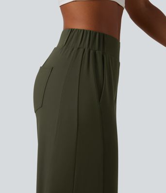 DayStretch Mid Rise Barrel Leg Yoga Pants with Pockets DayStretch Mid Rise Barrel Leg Yoga Pants with Pockets