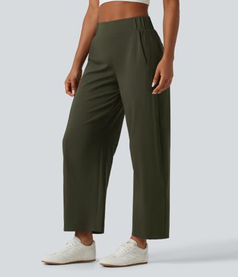 DayStretch Mid Rise Barrel Leg Yoga Pants with Pockets DayStretch Mid Rise Barrel Leg Yoga Pants with Pockets