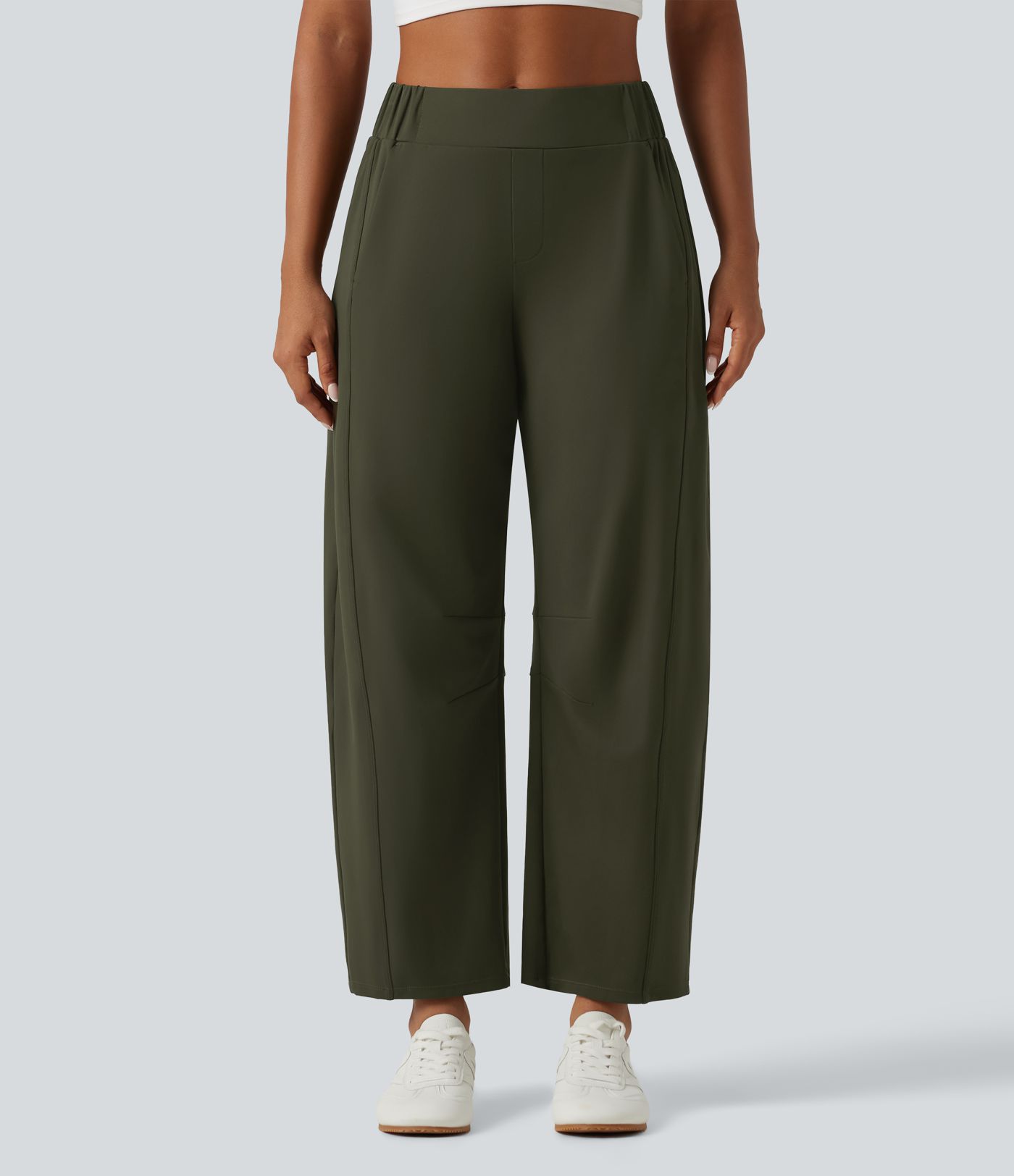DayStretch Mid Rise Barrel Leg Yoga Pants with Pockets DayStretch Mid Rise Barrel Leg Yoga Pants with Pockets