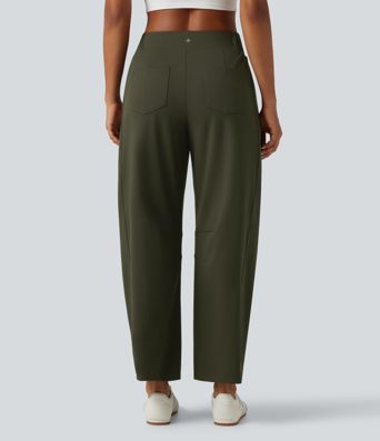 DayStretch Mid Rise Barrel Leg Yoga Pants with Pockets DayStretch Mid Rise Barrel Leg Yoga Pants with Pockets