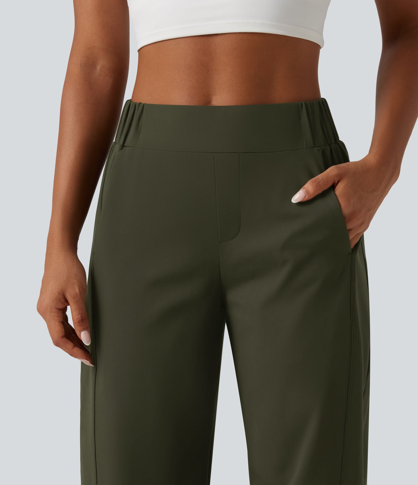 DayStretch Mid Rise Barrel Leg Yoga Pants with Pockets DayStretch Mid Rise Barrel Leg Yoga Pants with Pockets