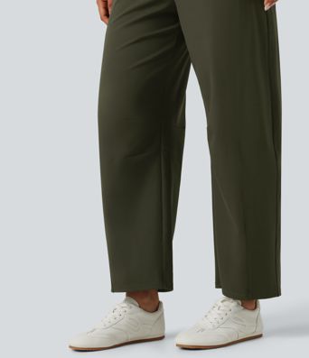 DayStretch Mid Rise Barrel Leg Yoga Pants with Pockets DayStretch Mid Rise Barrel Leg Yoga Pants with Pockets