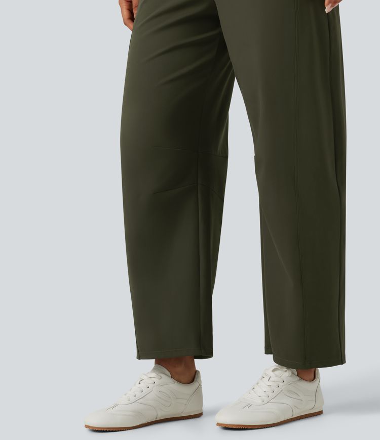 DayStretch Mid Rise Barrel Leg Yoga Pants with Pockets DayStretch Mid Rise Barrel Leg Yoga Pants with Pockets