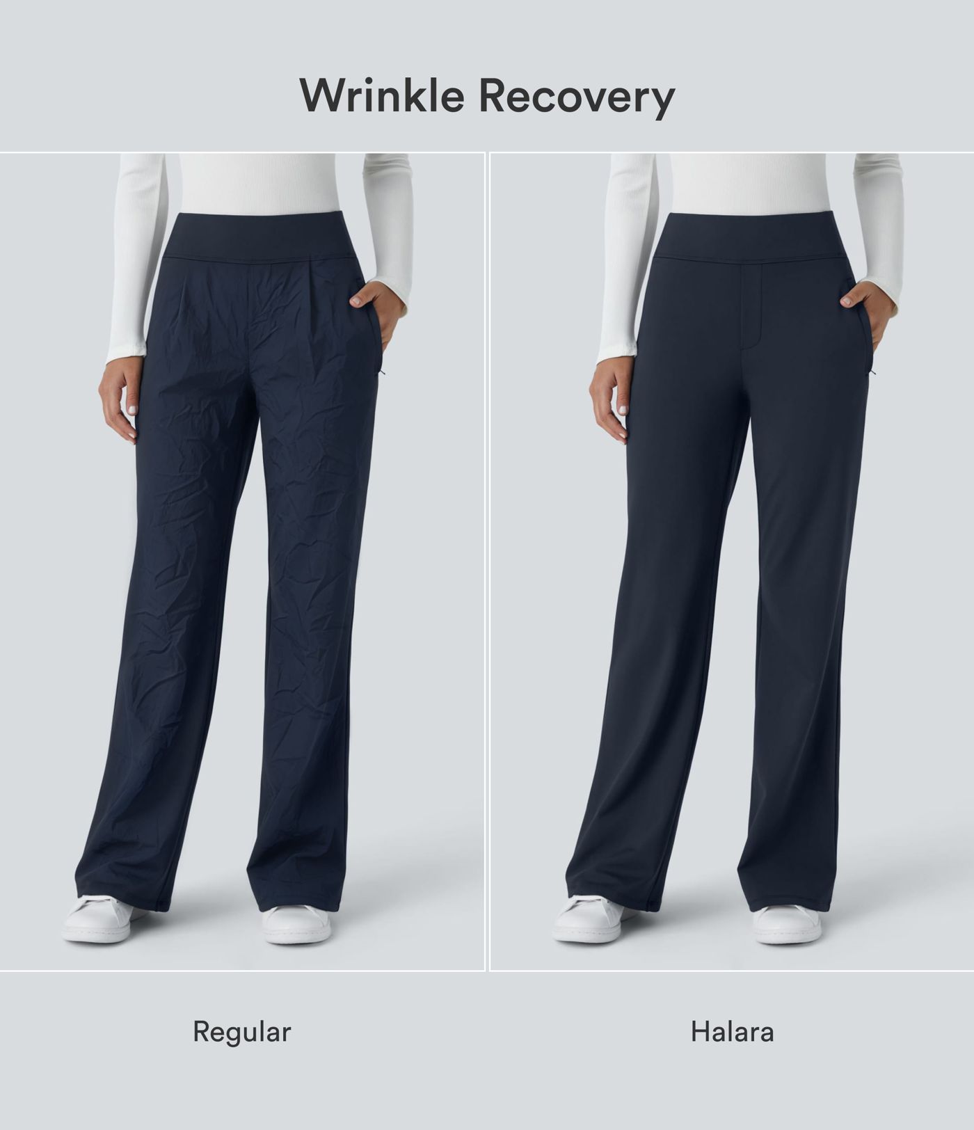 Halara Flex™ DayStretch Mid Rise Side Zipper Pocket Work Flare Pants Halara Flex™ DayStretch Mid Rise Side Zipper Pocket Work Flare Pants