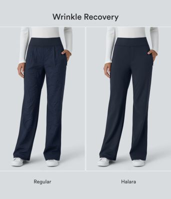 Halara Flex™ DayStretch Mid Rise Side Zipper Pocket Work Flare Pants Halara Flex™ DayStretch Mid Rise Side Zipper Pocket Work Flare Pants