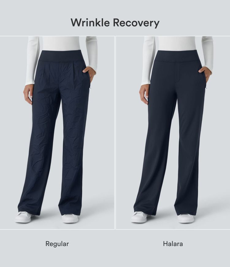 Halara Flex™ DayStretch Mid Rise Side Zipper Pocket Work Flare Pants Halara Flex™ DayStretch Mid Rise Side Zipper Pocket Work Flare Pants