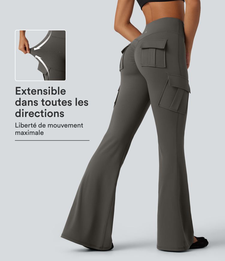 Legging de yoga cargo DayStretch taille haute skinny flare avec poches Legging de yoga cargo DayStretch taille haute skinny flare avec poches