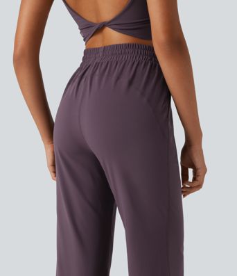 Halara UltraSculpt™ High Waisted Drawstring Flare Yoga Pants with Pockets