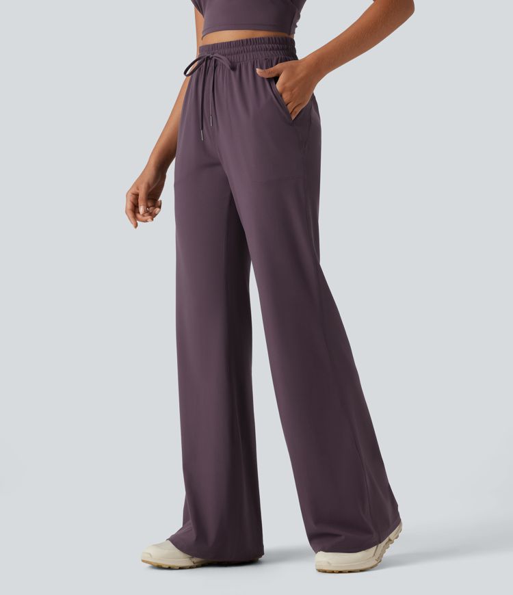 Halara UltraSculpt™ High Waisted Drawstring Flare Yoga Pants with Pockets