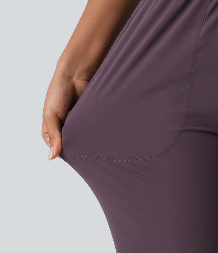 Halara UltraSculpt™ High Waisted Drawstring Flare Yoga Pants with Pockets