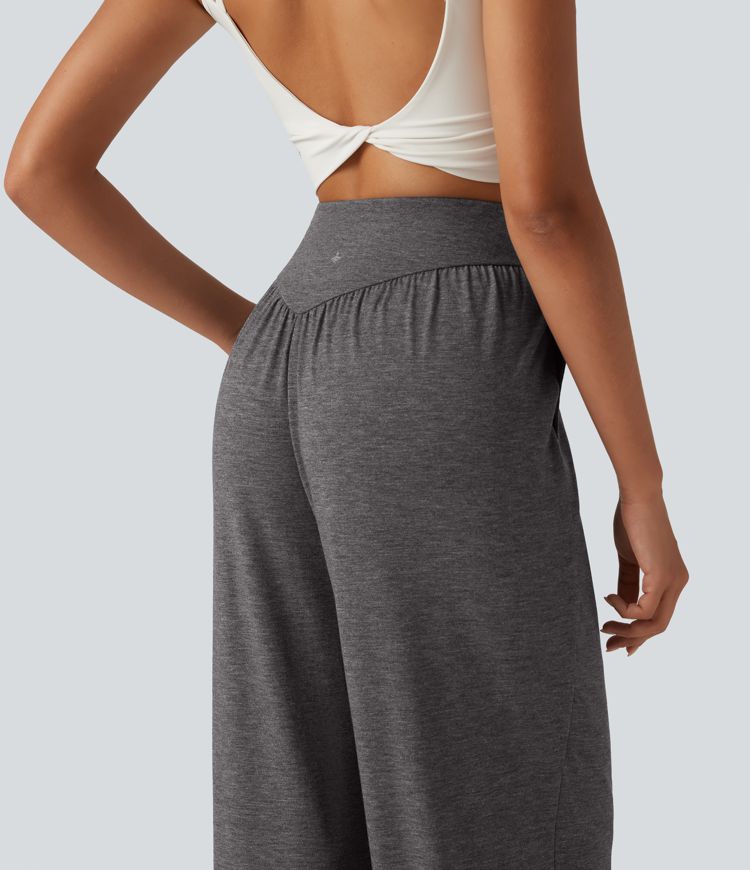 High Waisted V Shaped Yoga Joggers with Pockets High Waisted V Shaped Yoga Joggers with Pockets