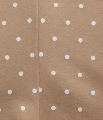 Blazer mit Rundhalsausschnitt, langen Ärmeln, Polka-Dots und abgerundetem Saum Blazer mit Rundhalsausschnitt, langen Ärmeln, Polka-Dots und abgerundetem Saum