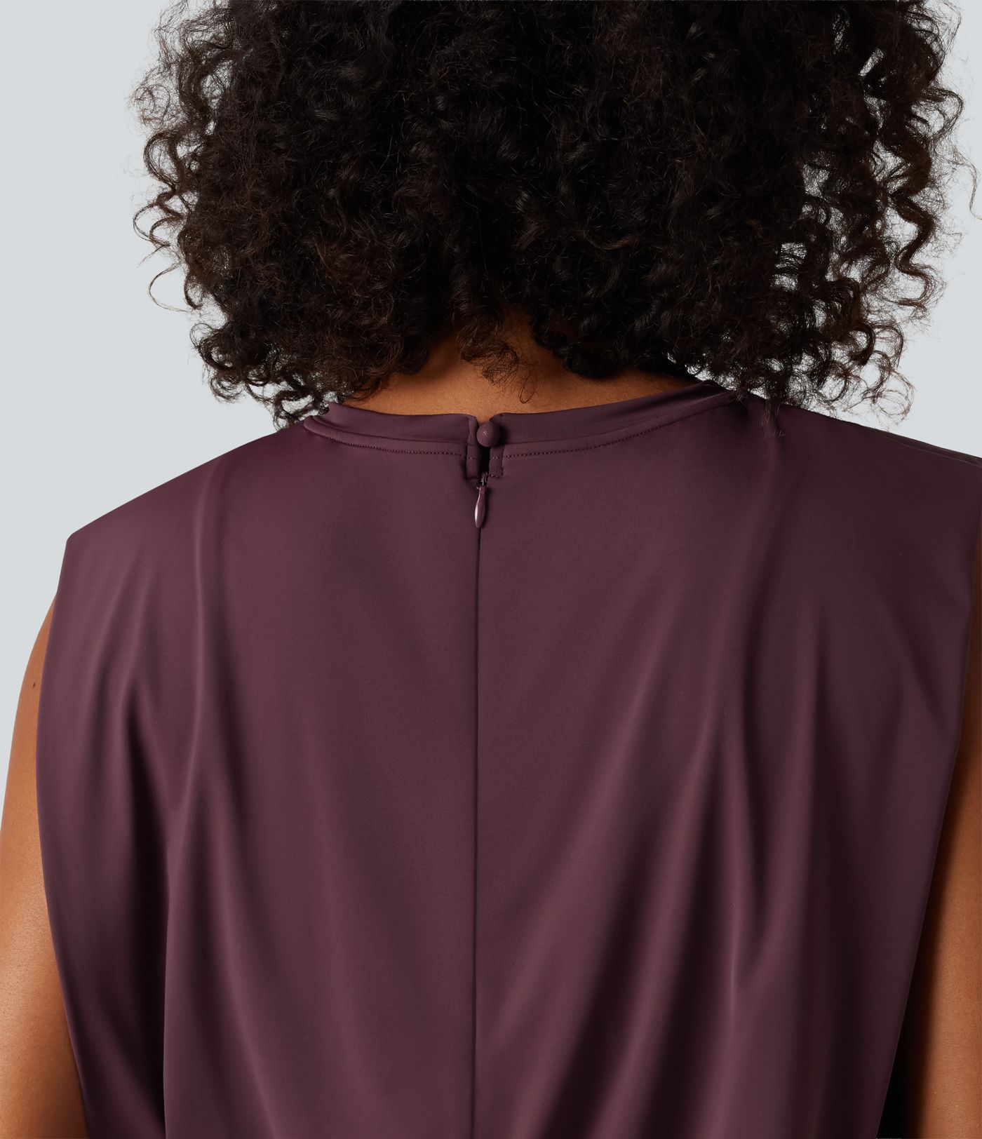 Round Neck Sleeveless Tie Front InstantCool Casual Jumpsuit with Pockets-Easy Peezy Edition-UPF50+