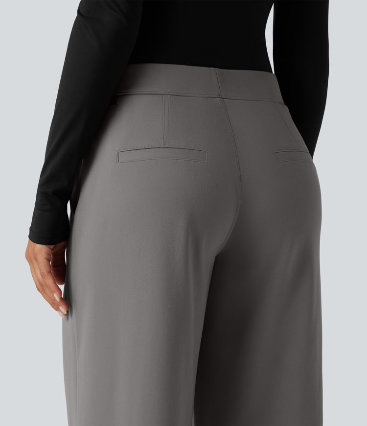 Halara Flex™ DayStretch Low Rise Straight Leg Work Pants with Pockets