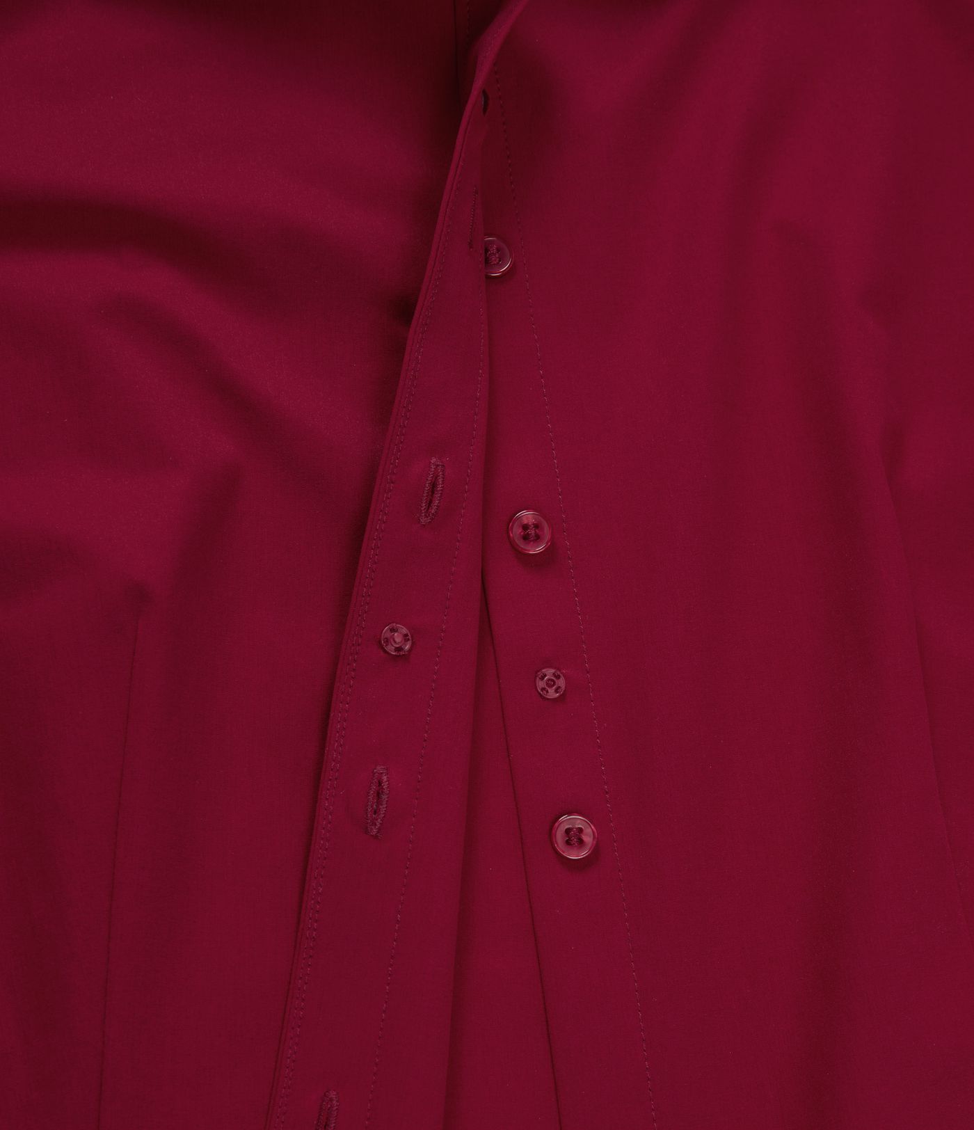 Long Sleeve Curved Hem Work Shirt