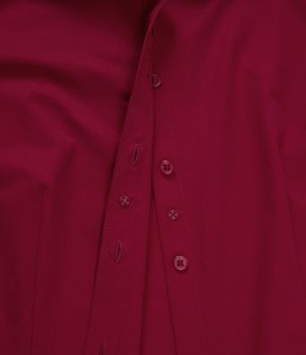 Long Sleeve Curved Hem Work Shirt