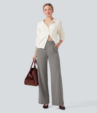 Halara Flex™ DayStretch High Waisted Pocket Straight Leg Work Pants Halara Flex™ DayStretch High Waisted Pocket Straight Leg Work Pants