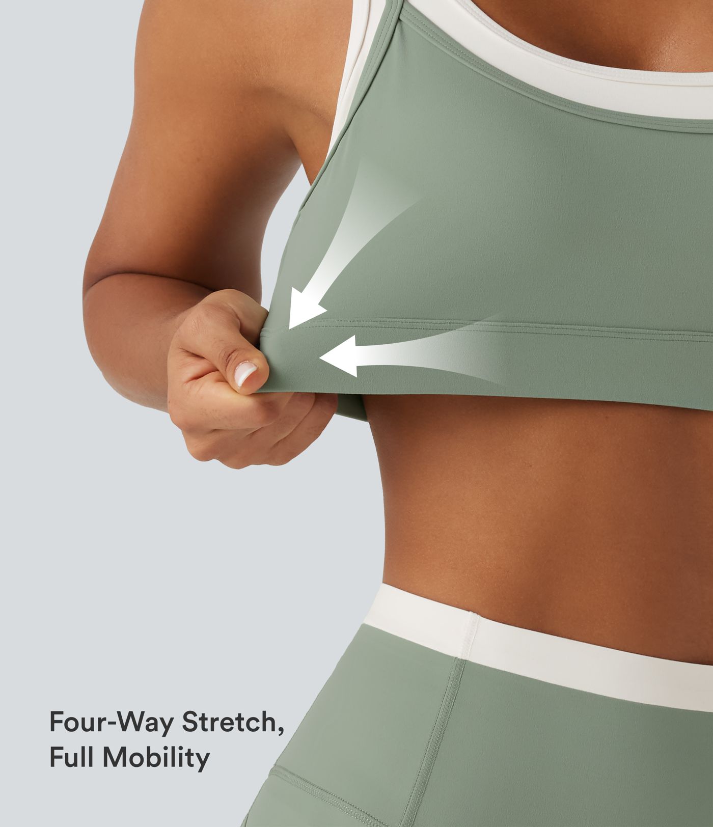 Halara UltraSculpt™ - Yoga-Sport-BH mit mittlerem Support, U-Ausschnitt, Farbblock und gedrehtem Design Halara UltraSculpt™ - Yoga-Sport-BH mit mittlerem Support, U-Ausschnitt, Farbblock und gedrehtem Design
