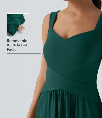 Built-in Bra Flowy Maxi Casual Dress with Pockets Built-in Bra Flowy Maxi Casual Dress with Pockets