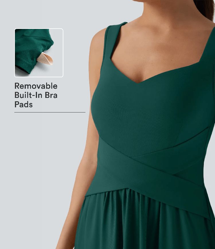 Built-in Bra Flowy Maxi Casual Dress with Pockets Built-in Bra Flowy Maxi Casual Dress with Pockets