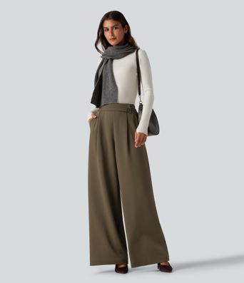 High Waisted Baggy Work Pants with Pockets