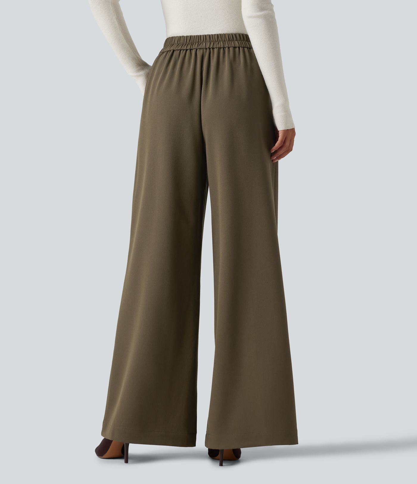 High Waisted Baggy Work Pants with Pockets