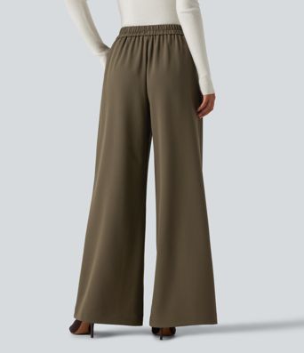 High Waisted Baggy Work Pants with Pockets