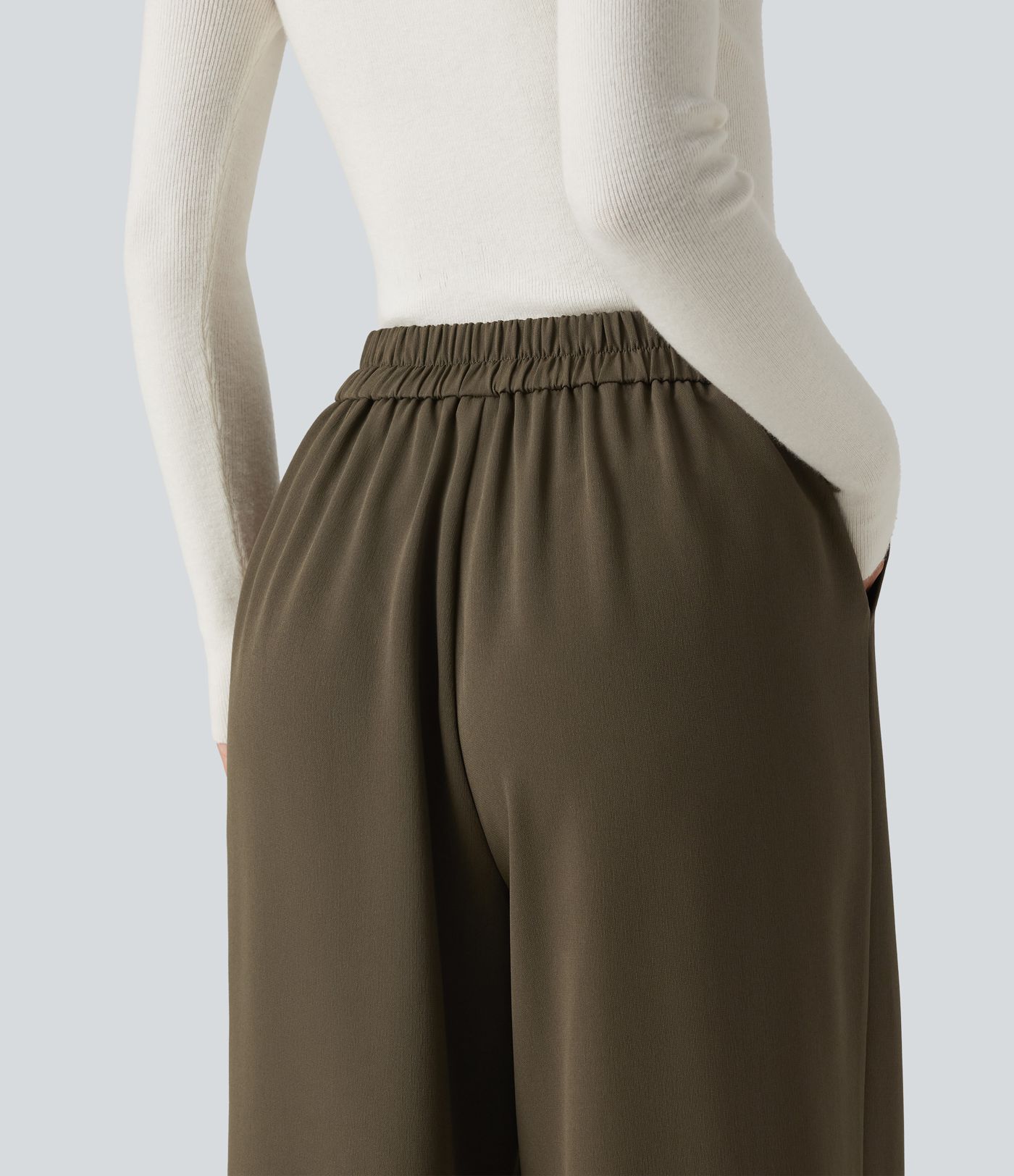 High Waisted Baggy Work Pants with Pockets
