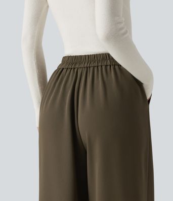 High Waisted Baggy Work Pants with Pockets
