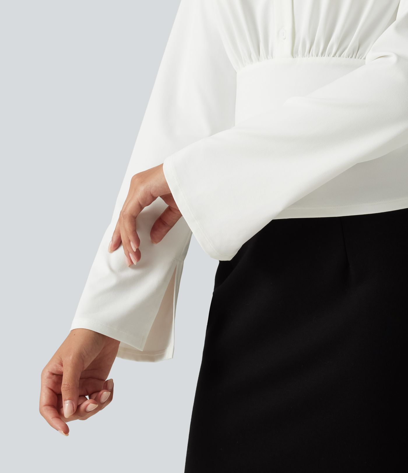 Flounce Long Sleeve Work Shirt Flounce Long Sleeve Work Shirt