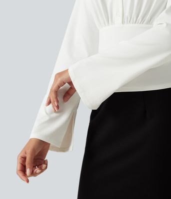Flounce Long Sleeve Work Shirt Flounce Long Sleeve Work Shirt