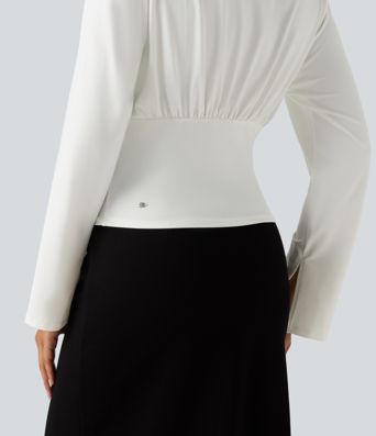 Flounce Long Sleeve Work Shirt Flounce Long Sleeve Work Shirt