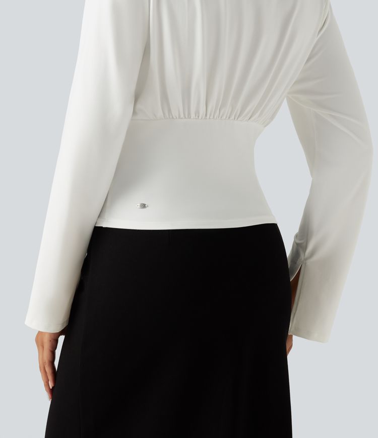 Flounce Long Sleeve Work Shirt Flounce Long Sleeve Work Shirt