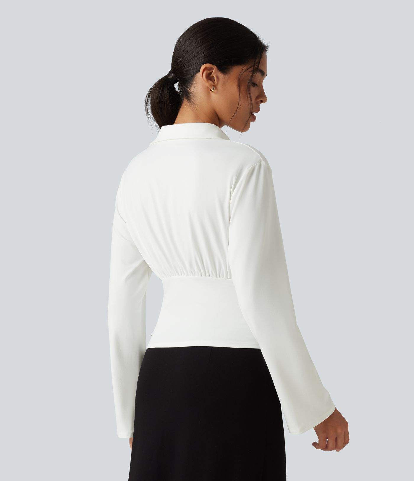 Flounce Long Sleeve Work Shirt Flounce Long Sleeve Work Shirt