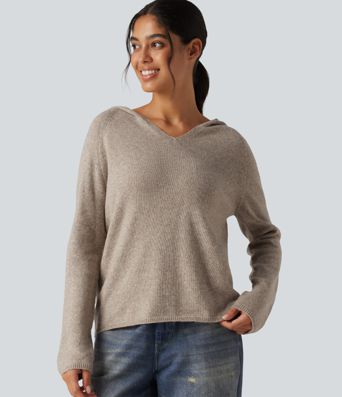 Hooded Long Sleeve Casual Sweater