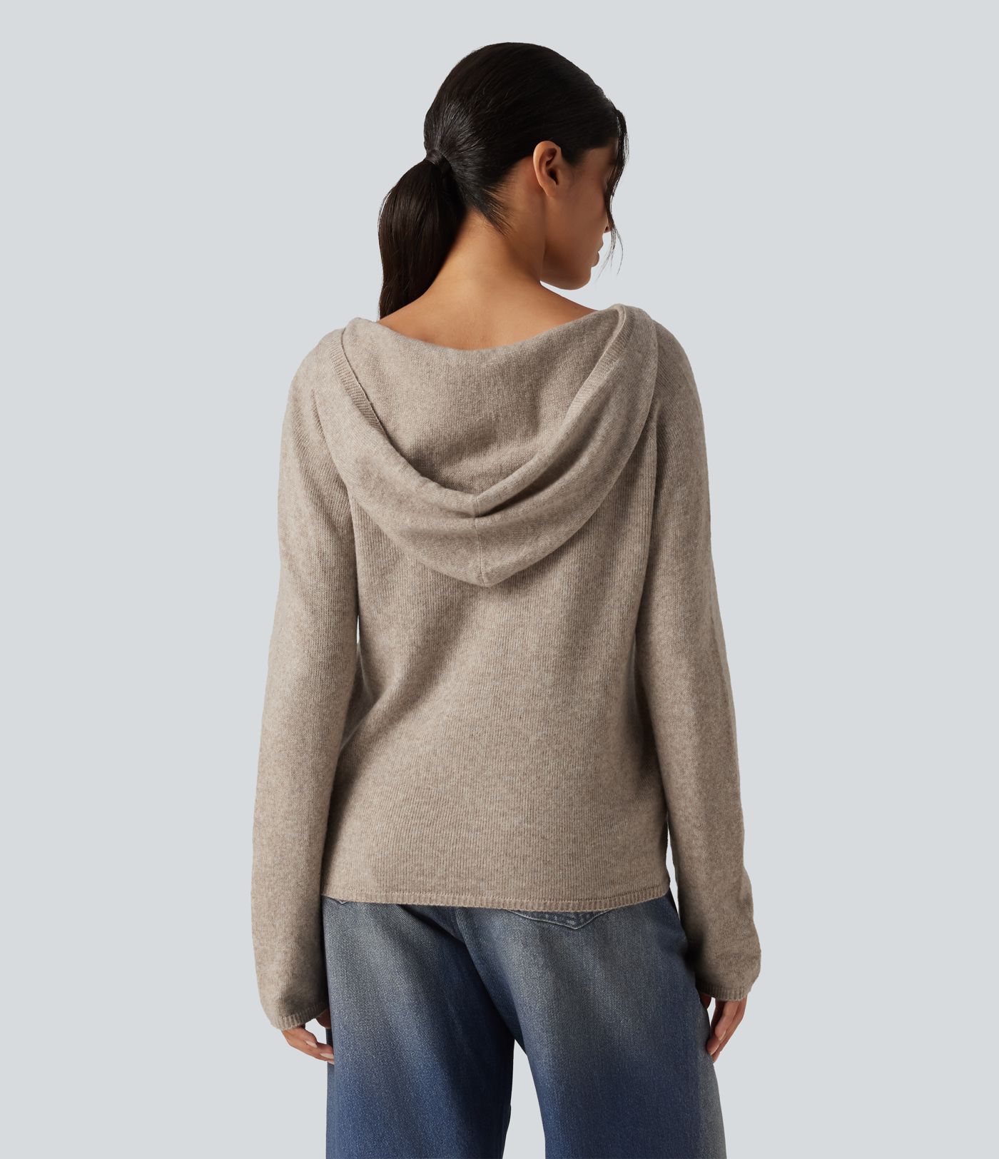 Hooded Long Sleeve Casual Sweater