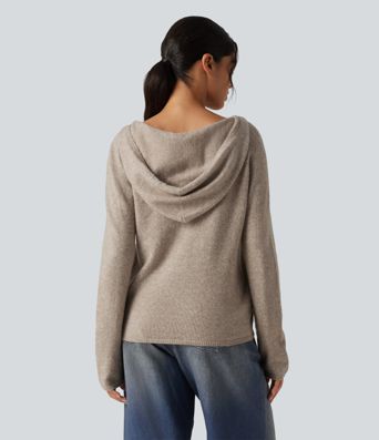 Hooded Long Sleeve Casual Sweater