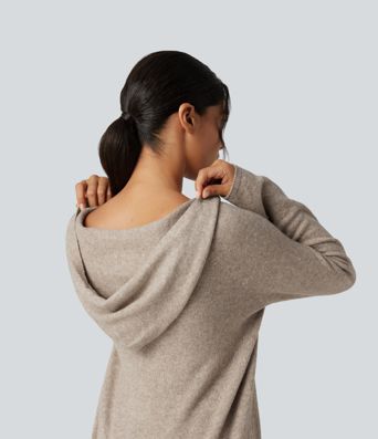 Hooded Long Sleeve Casual Sweater