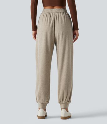 High Waisted Casual Joggers with Pockets High Waisted Casual Joggers with Pockets