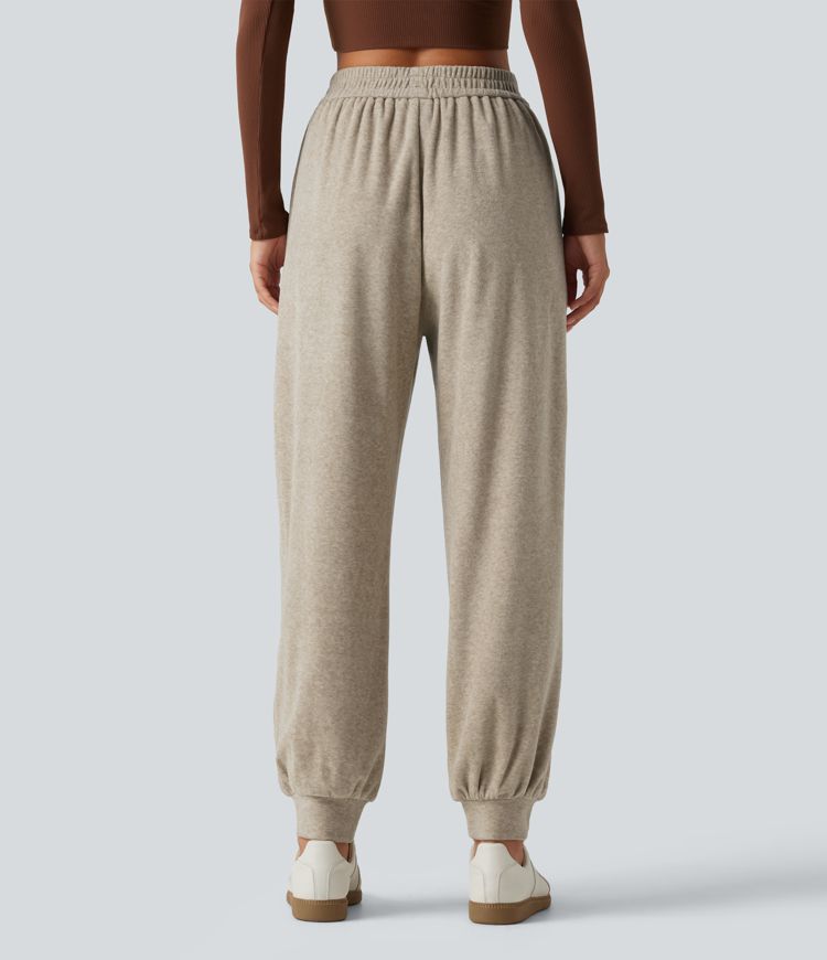 High Waisted Casual Joggers with Pockets High Waisted Casual Joggers with Pockets