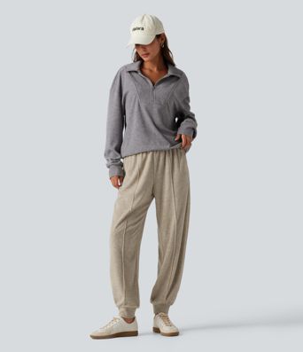 High Waisted Casual Joggers with Pockets High Waisted Casual Joggers with Pockets