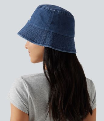 Washed Denim Bucket Hat