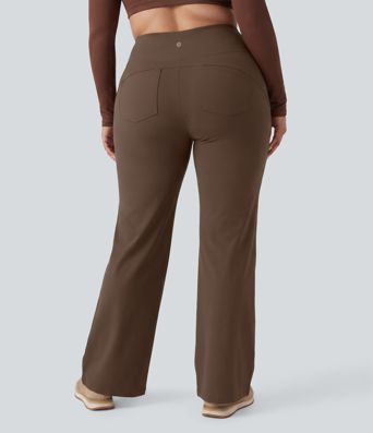 Plus Size DayStretch High Waisted Tummy Control Wide Leg Baggy Yoga Pants with Pockets Plus Size DayStretch High Waisted Tummy Control Wide Leg Baggy Yoga Pants with Pockets
