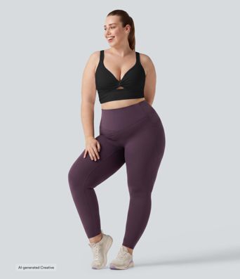 Plus Size Halara UltraSculpt™ Light Support Molded Cups Push-Up Yoga Sports Bra Plus Size Halara UltraSculpt™ Light Support Molded Cups Push-Up Yoga Sports Bra