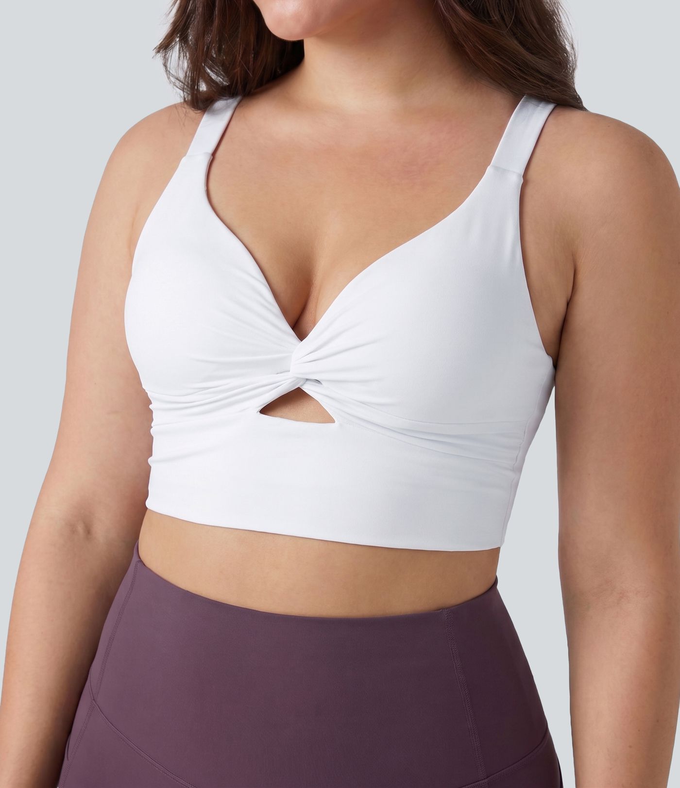 Plus Size Halara UltraSculpt™ Light Support Molded Cups Push-Up Yoga Sports Bra