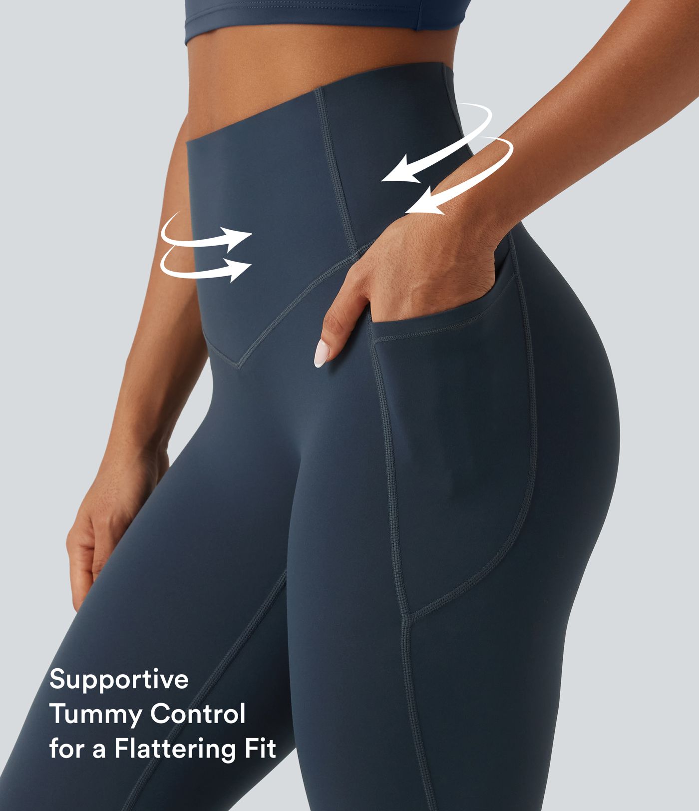 Halara UltraSculpt™ Curvy High Waisted Tummy Control Shaping Yoga Leggings with Pockets Halara UltraSculpt™ Curvy High Waisted Tummy Control Shaping Yoga Leggings with Pockets