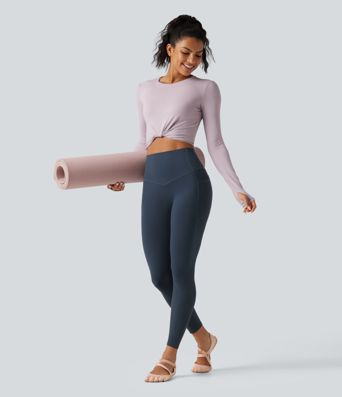 Halara UltraSculpt™ Curvy High Waisted Tummy Control Shaping Yoga Leggings with Pockets Halara UltraSculpt™ Curvy High Waisted Tummy Control Shaping Yoga Leggings with Pockets
