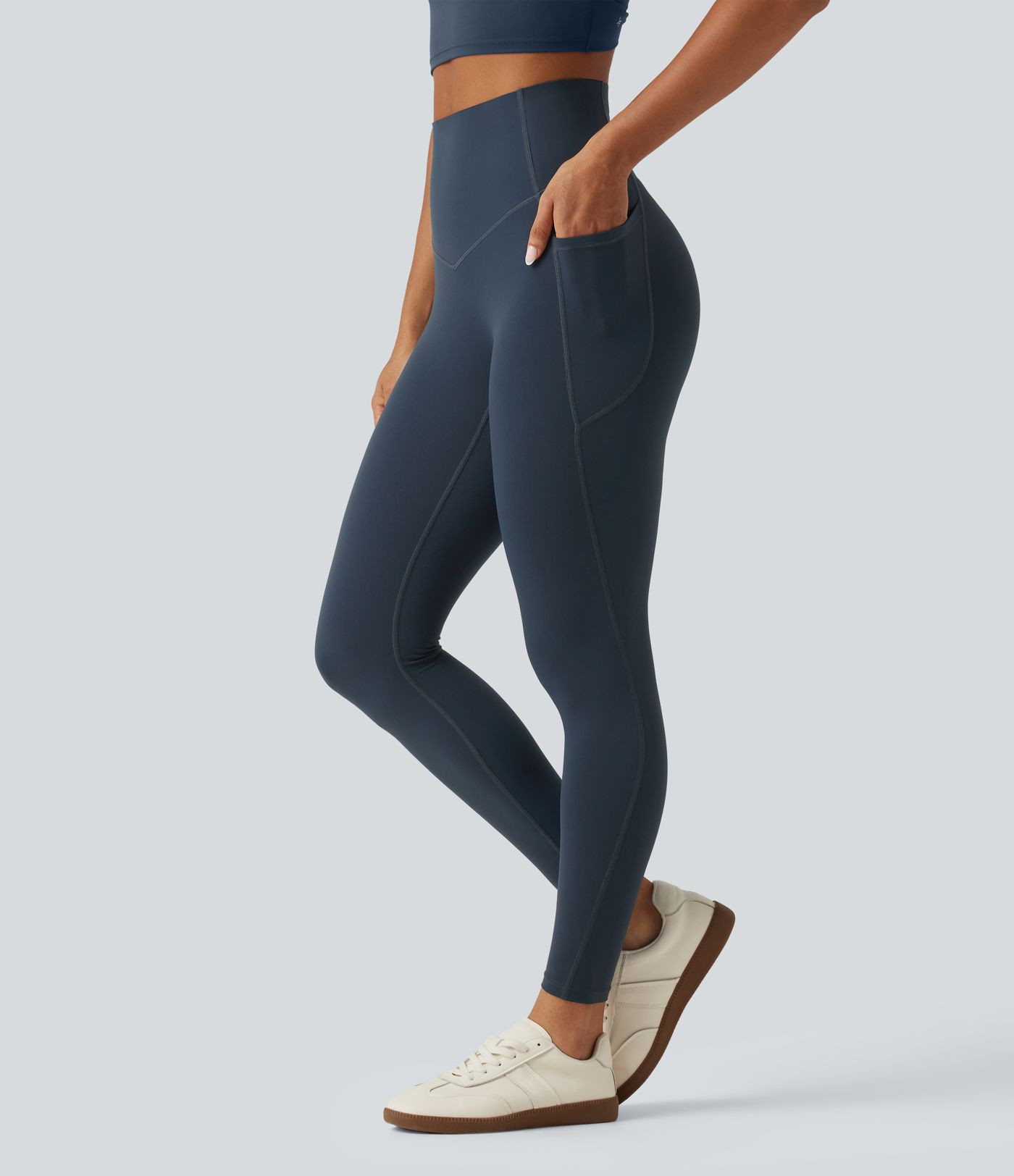 Halara UltraSculpt™ Curvy High Waisted Tummy Control Shaping Yoga Leggings with Pockets Halara UltraSculpt™ Curvy High Waisted Tummy Control Shaping Yoga Leggings with Pockets
